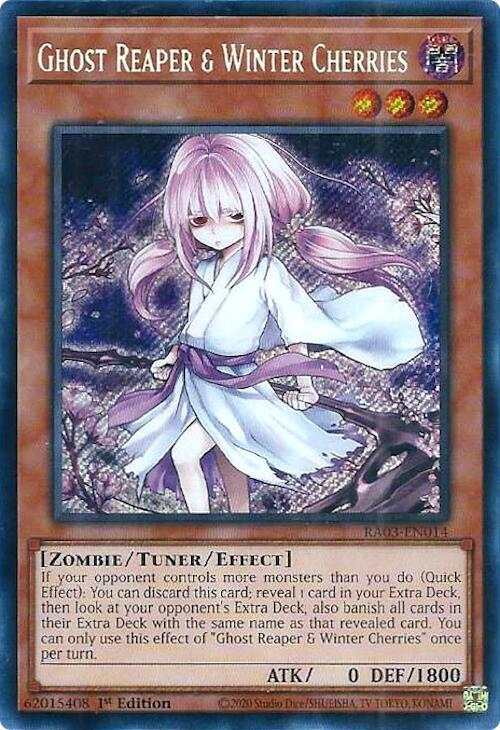 Ghost Reaper & Winter Cherries - RA03-EN014 - (Alternate Art) Secret Rare - 1st Edition